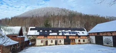 Widok na góry z tego gospodarstwa agroturystycznego