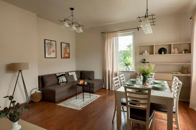 Część wypoczynkowa w obiekcie Apartament za Tężnią