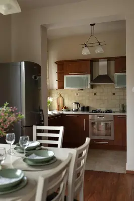 Kuchnia lub aneks kuchenny w obiekcie Apartament za Tężnią
