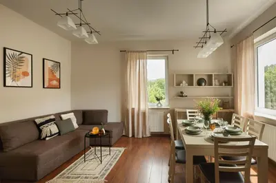 Część wypoczynkowa w obiekcie Apartament za Tężnią