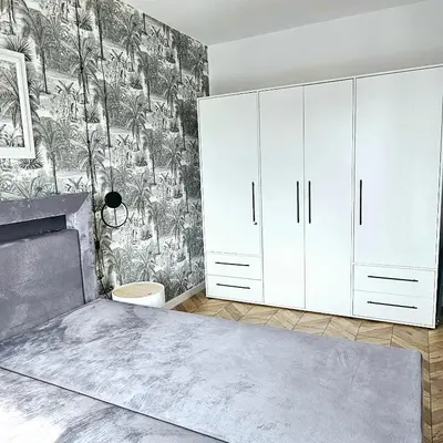 Łóżko lub łóżka w pokoju w obiekcie APARTAMENT Z WIDOKIEM Wałbrzych