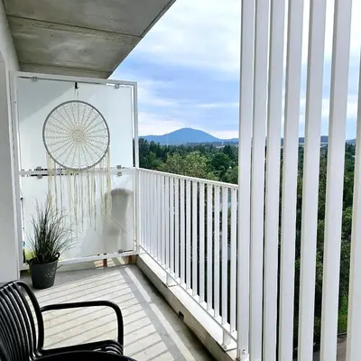 Widok na góry z tego apartamentu