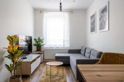 Część wypoczynkowa w obiekcie RentPlanet - Apartament Nowowiejska