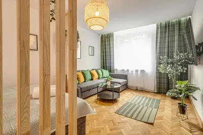 Część wypoczynkowa w obiekcie RentPlanet - Apartament Kościuszki