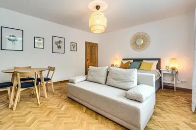 Część wypoczynkowa w obiekcie RentPlanet - Apartament Kościuszki