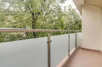Balkon lub taras w obiekcie RentPlanet - Apartament Kościuszki
