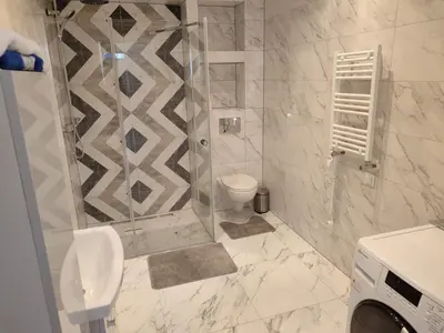 Łazienka w obiekcie Apartament przy przystani
