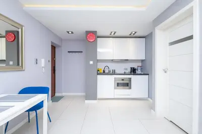 Kuchnia lub aneks kuchenny w obiekcie ALABAS - Stylish Central Apartment Check In 24h - Steps from Market Square & River