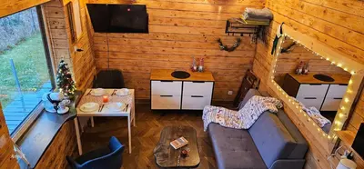 Część wypoczynkowa w obiekcie 3 Peaks Houses - Domki Całoroczne
