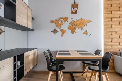 Kuchnia lub aneks kuchenny w obiekcie RentPlanet - Apartament Małopanewska