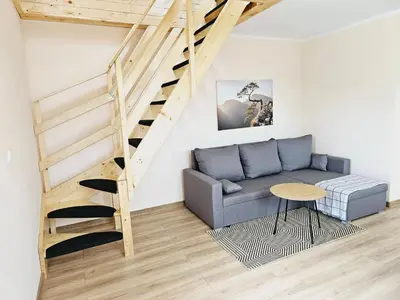 Część wypoczynkowa w obiekcie Apartament pod laskiem