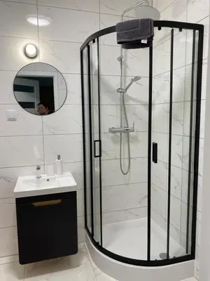 Łazienka w obiekcie Apartamenty JAGODNO