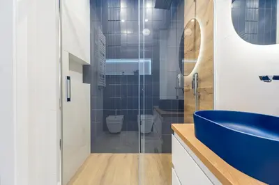 Łazienka w obiekcie Apartament Szafirowy 40 - z dużym tarasem
