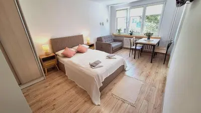 Łóżko lub łóżka w pokoju w obiekcie polanka