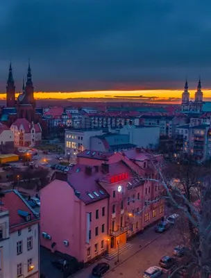 Widok na miasto Legnica z tego hotelu