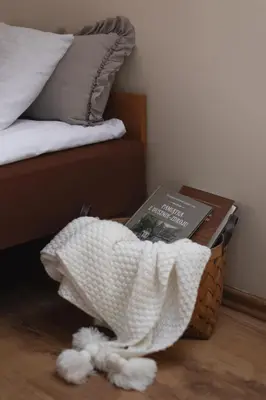 Łóżko lub łóżka w pokoju w obiekcie Zielone Wzgórze