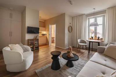 Telewizja i/lub zestaw kina domowego w obiekcie Apartament Imbir - Sudeckie Historie