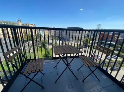 Balkon lub taras w obiekcie Odkryj Serce Wrocławia