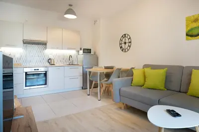 Kuchnia lub aneks kuchenny w obiekcie APARTAMENTY 