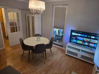 Telewizja i/lub zestaw kina domowego w obiekcie Zamieszkaj w Sercu Wrocławia