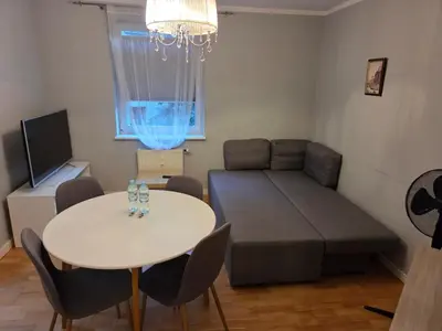 Część wypoczynkowa w obiekcie Zamieszkaj w Sercu Wrocławia