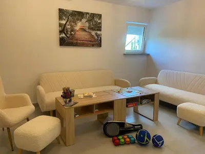Część wypoczynkowa w obiekcie Domek nad Cichą Doliną