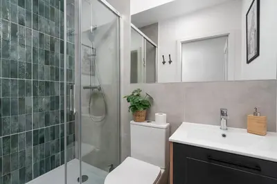 Łazienka w obiekcie Patro Apartament 2 Wrocław Centrum