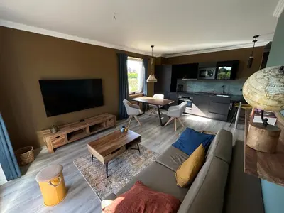 Telewizja i/lub zestaw kina domowego w obiekcie Przytulny apartament