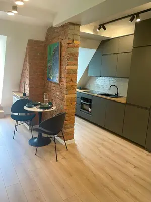 Kuchnia lub aneks kuchenny w obiekcie Szmaragdowa Sowa