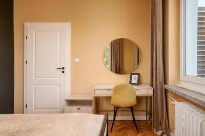 Łóżko lub łóżka w pokoju w obiekcie Oldtown Parkview Apartment