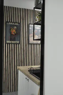 Kuchnia lub aneks kuchenny w obiekcie Patro Apartament 3 Wrocław Centrum