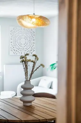 Łóżko lub łóżka w pokoju w obiekcie Apartamenty Balijskie