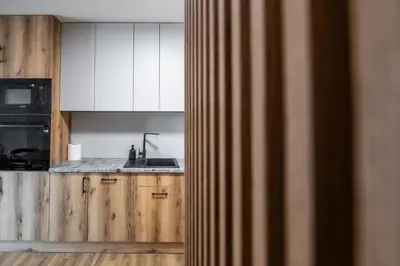Kuchnia lub aneks kuchenny w obiekcie Apartamenty Balijskie