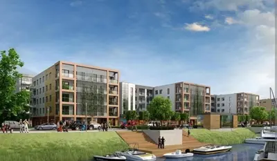 Budynek, w którym mieści się apartament
