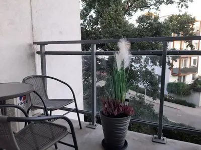 Balkon lub taras w obiekcie Apartament Magellana