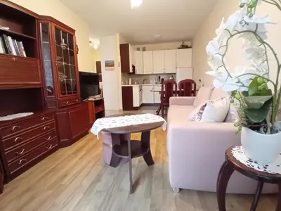Kuchnia lub aneks kuchenny w obiekcie Apartament Magellana