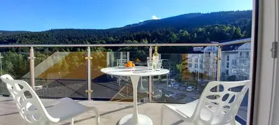Widok na góry z tego apartamentu