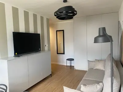 Telewizja i/lub zestaw kina domowego w obiekcie Apartament Duet