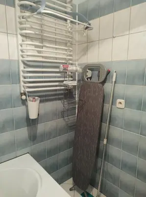 Łazienka w obiekcie mieszkanie Tarnowskie Góry niedaleko Pałacu Rybna