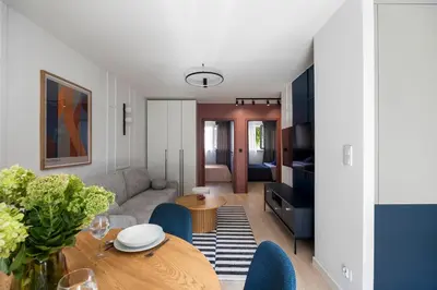 Część wypoczynkowa w obiekcie Camden Apartment - Wrocław Old Town