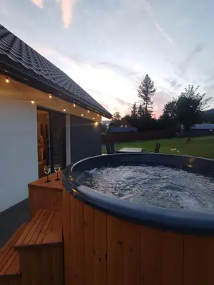 Plan piętra w obiekcie Przystanek Leszczyniec w Sudetach z jacuzzi - za dopłatą
