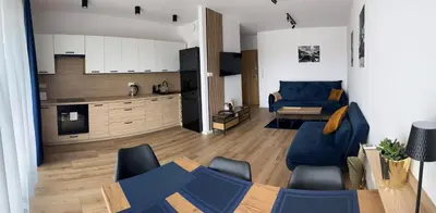 Kuchnia lub aneks kuchenny w obiekcie Apartament Park Poezji II