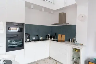 Kuchnia lub aneks kuchenny w obiekcie Apartamenty Raciborska 8