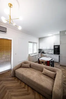 Kuchnia lub aneks kuchenny w obiekcie Apartament Mikołowska z Tarasem