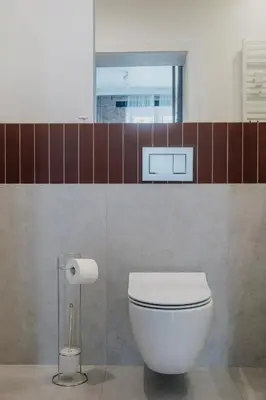Łazienka w obiekcie Studio 141 z podwójnym łóżkiem i rozkładaną sofą