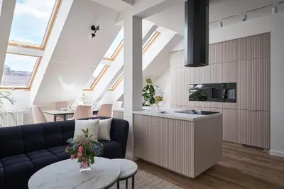 Kuchnia lub aneks kuchenny w obiekcie Marbello Apartment Wroclaw