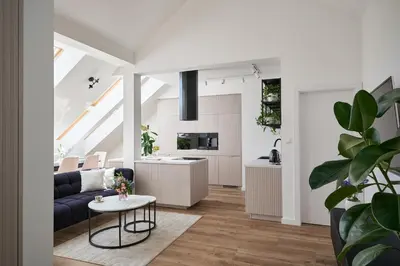Kuchnia lub aneks kuchenny w obiekcie Marbello Apartment Wroclaw