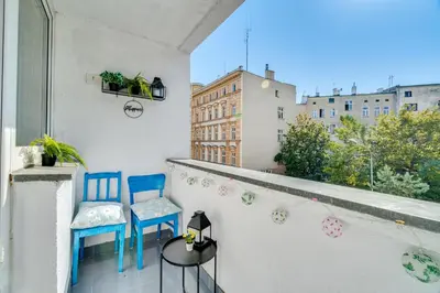 Balkon lub taras w obiekcie Brodatego 24 by Homeprime