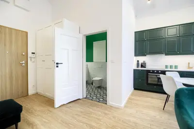 Kuchnia lub aneks kuchenny w obiekcie AboutArtApartments - 3840
