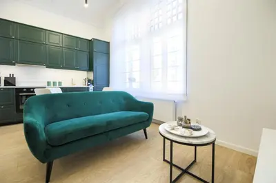 Kuchnia lub aneks kuchenny w obiekcie AboutArtApartments - 3840